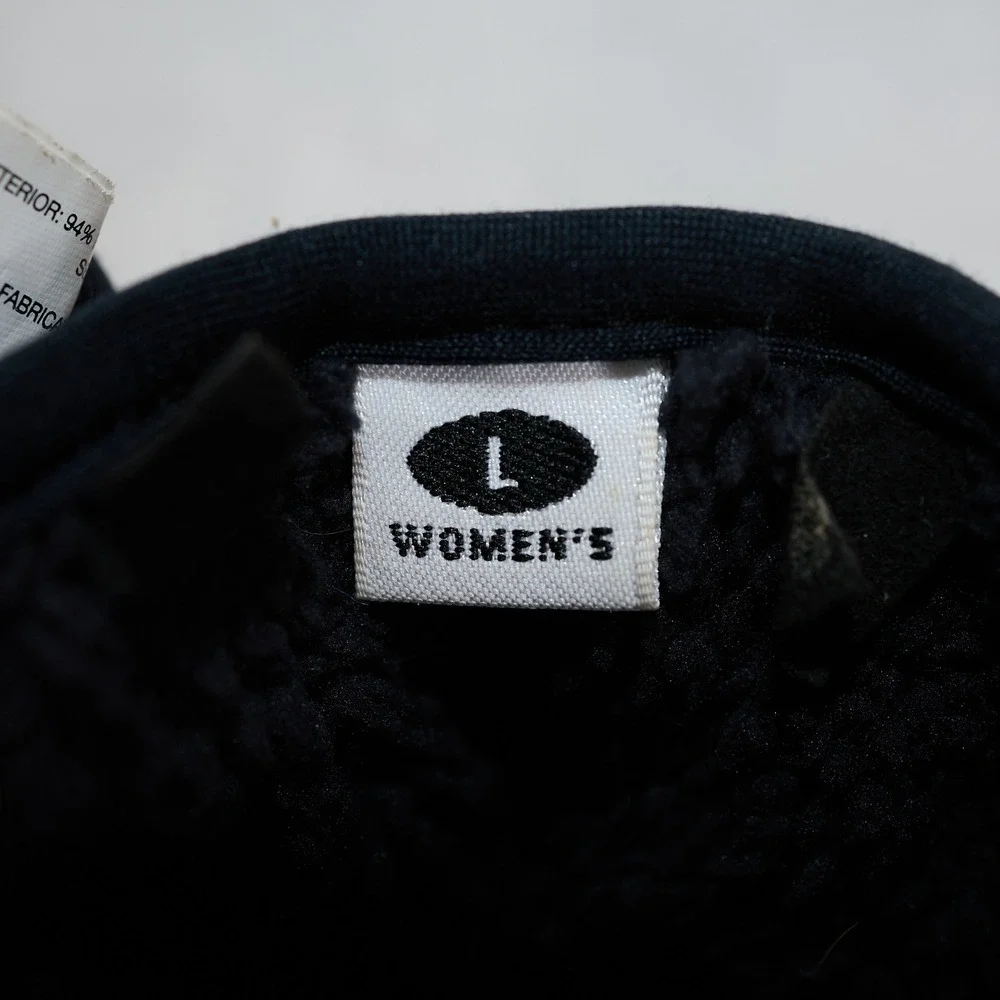 Columbia Womens Black Softshell Fleece Lined Winter Gloves Large XL0534
